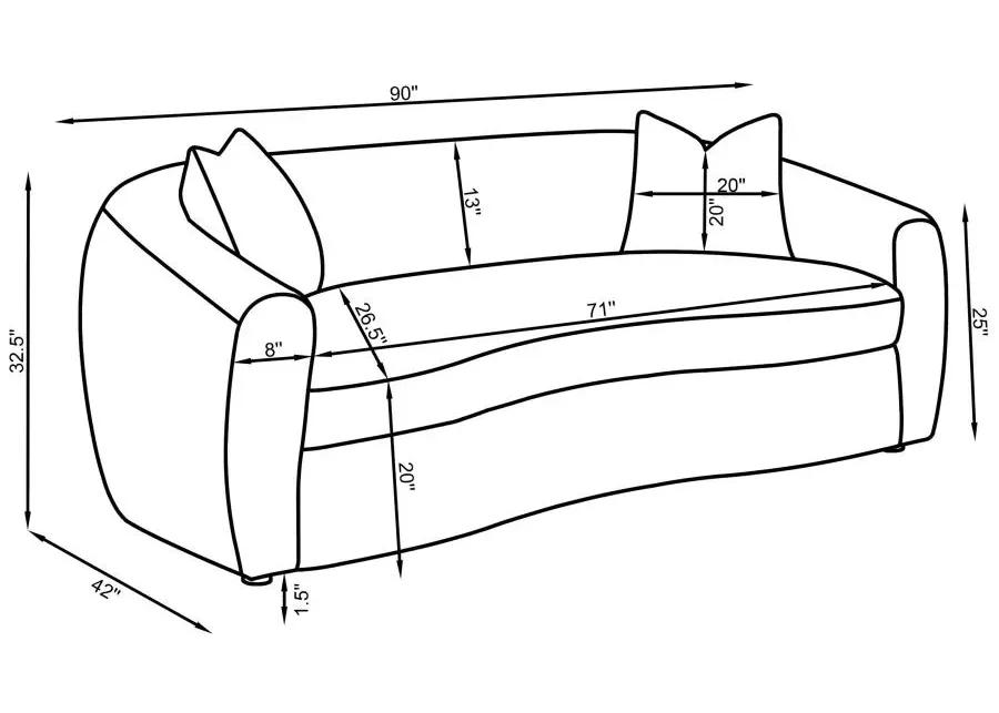 Remi Upholstered Tight Back Sofa