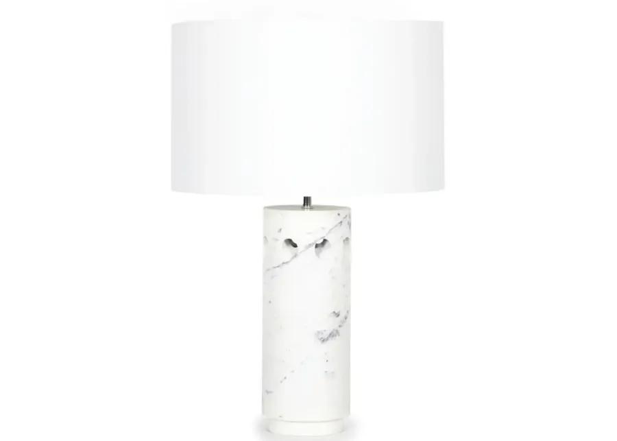 Odin Marble Table Lamp (White)