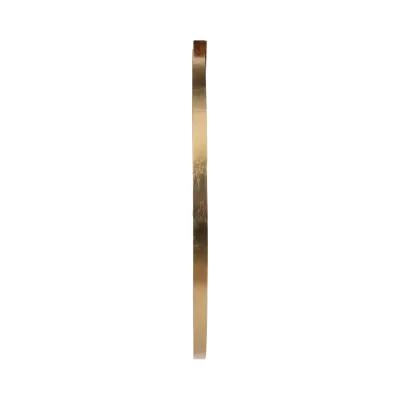 47x47 Round Wood Piece Mirror, Gold