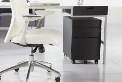 Floyd 3 Drawer File Cabinet in Black