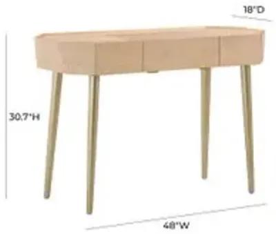 Sadie Natural Maple Vanity Desk