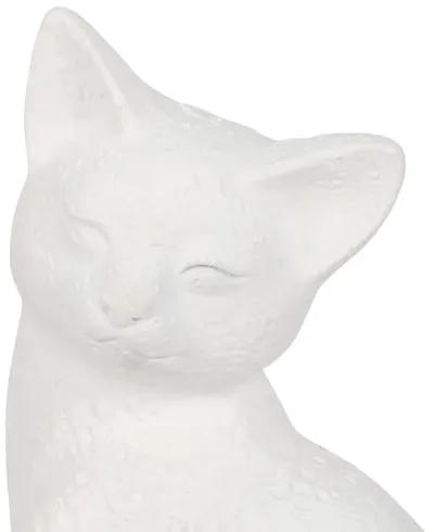 9" Kitty With Hanging Tail, White