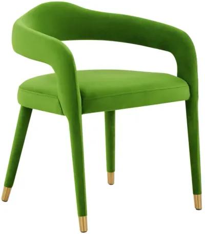 Lucia Green Velvet Dining Chair