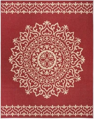 LINDEN 183 Collection LND183Q-9 Red / Creme 9' X 12'