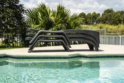 Roma Set of 2 Chaise Lounger-Anthracite