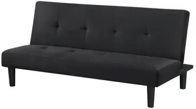 Stanford Multipurpose Upholstered Tufted Convertible Sofa Bed Black