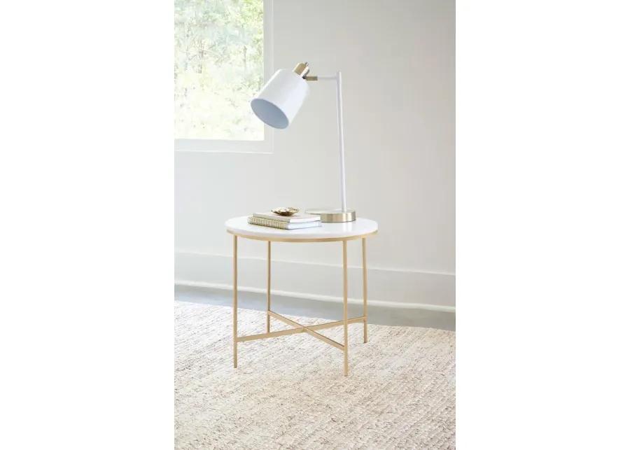 Donna Round X-Cross End Table