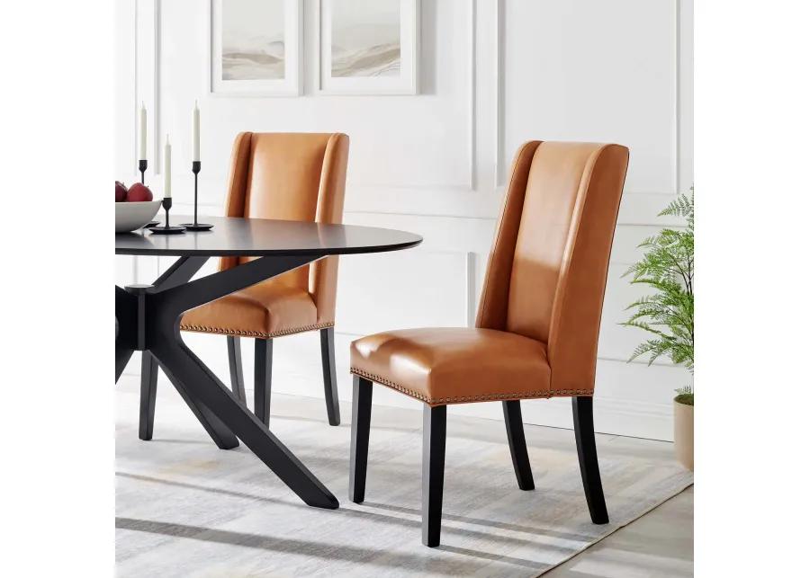 Baron Dining Chair Vinyl Set of 2