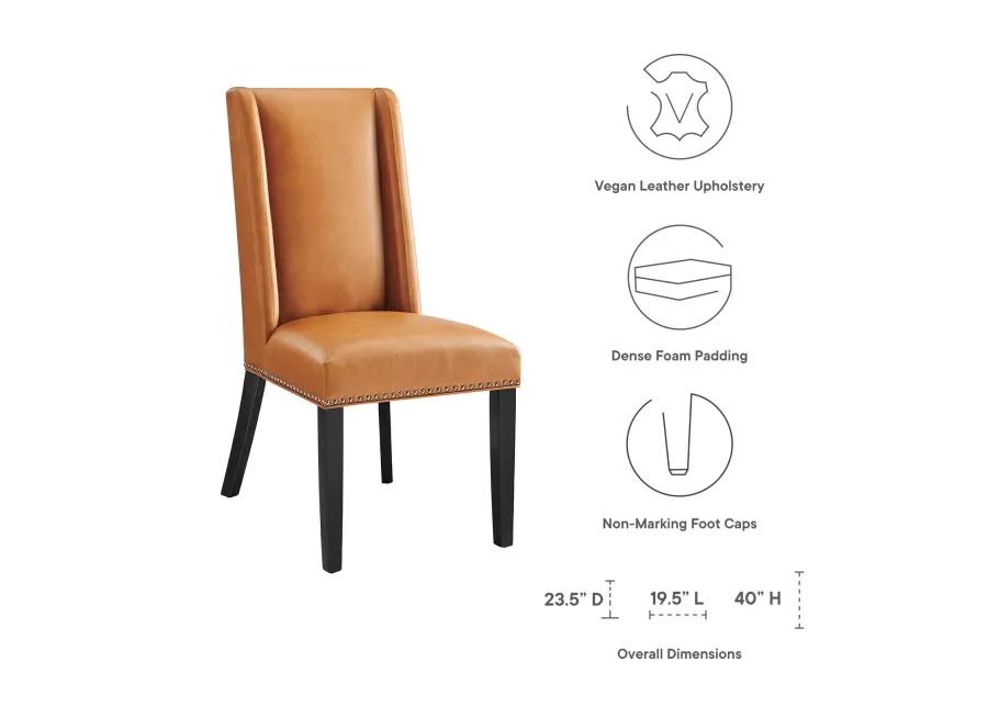 Baron Dining Chair Vinyl Set of 2