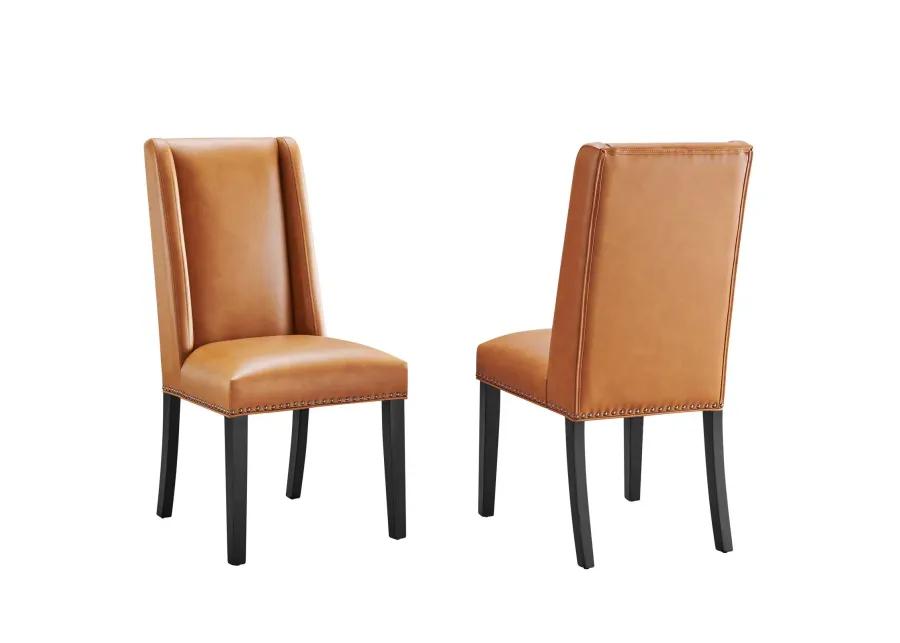 Baron Dining Chair Vinyl Set of 2