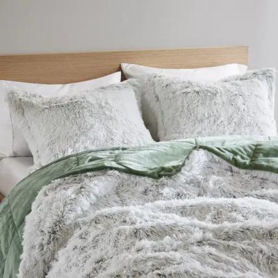 Shaggy Faux Fur Comforter Mini Set