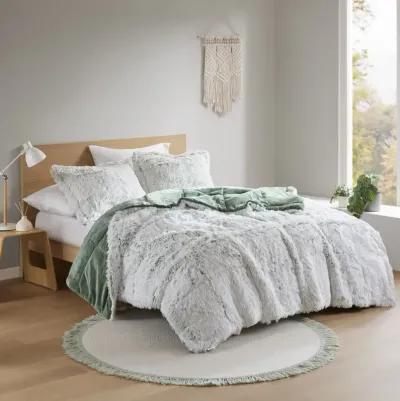 Shaggy Faux Fur Comforter Mini Set