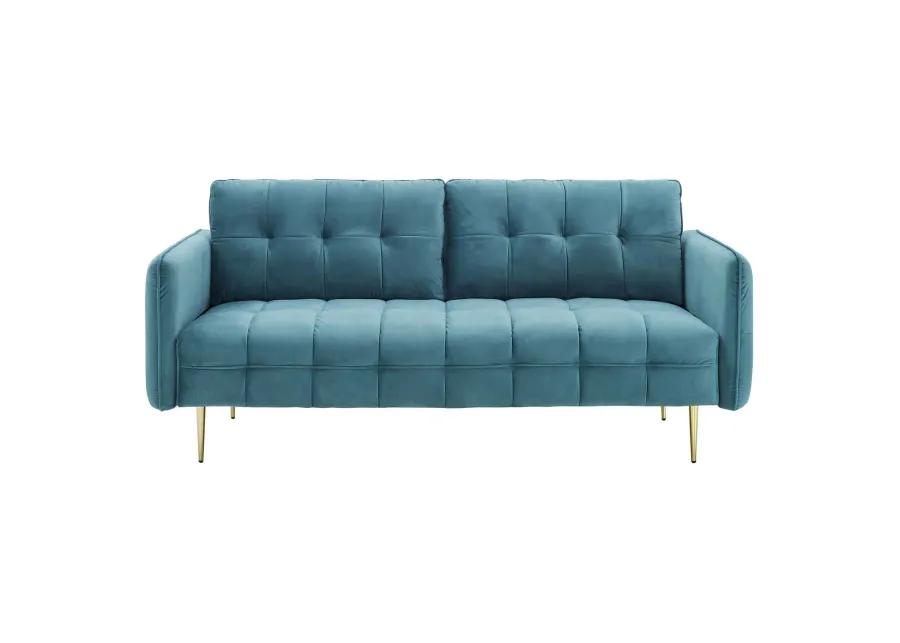 Cameron Tufted Performance Velvet Sofa