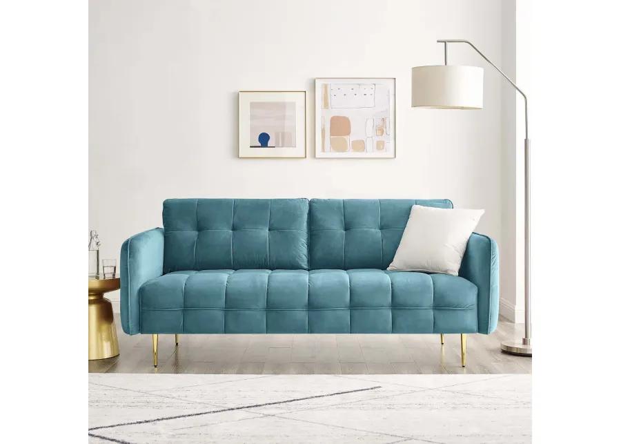 Cameron Tufted Performance Velvet Sofa