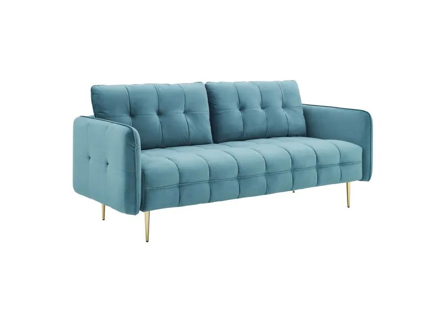 Cameron Tufted Performance Velvet Sofa