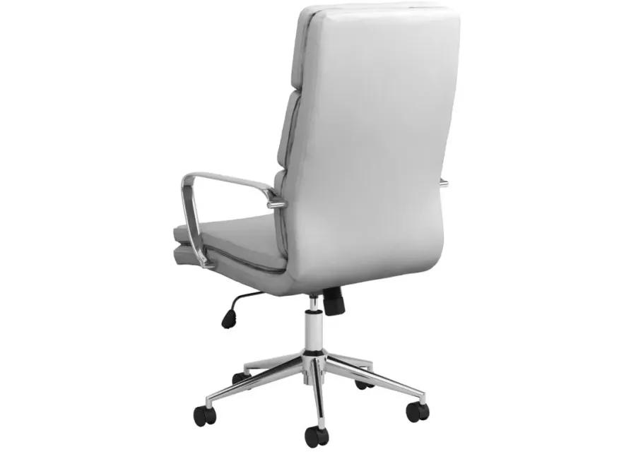 Adamstown High Back Upholstered Office Chair White