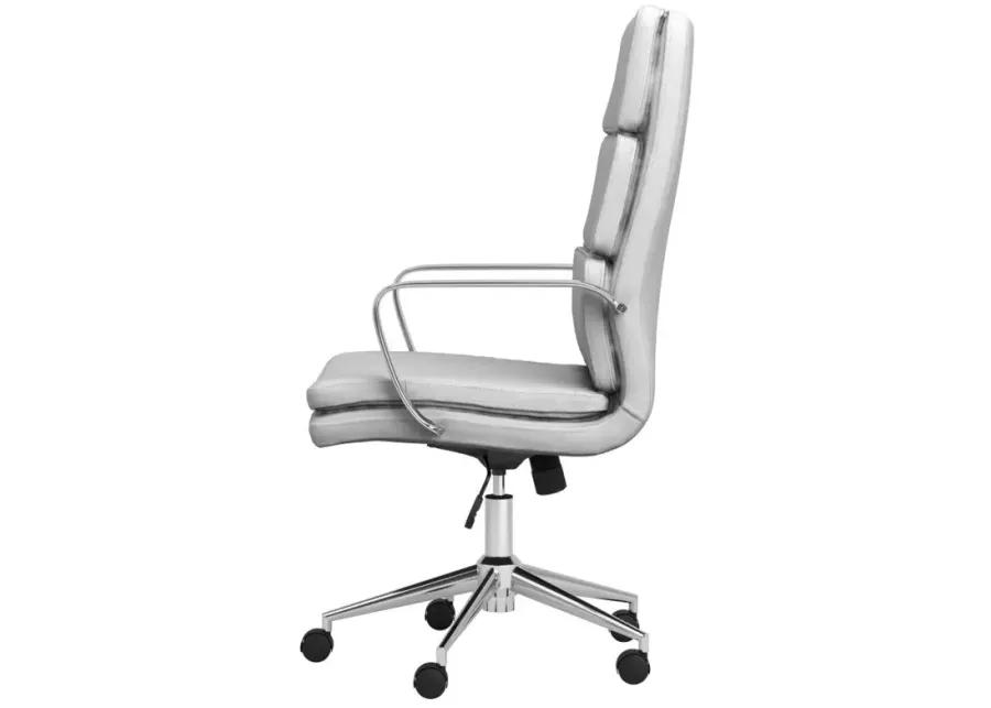 Adamstown High Back Upholstered Office Chair White