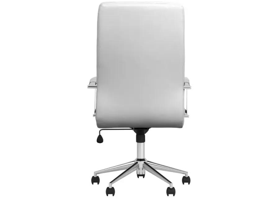 Adamstown High Back Upholstered Office Chair White