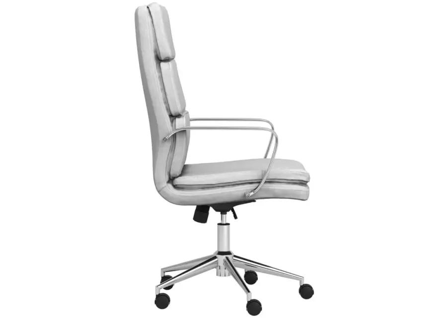 Adamstown High Back Upholstered Office Chair White