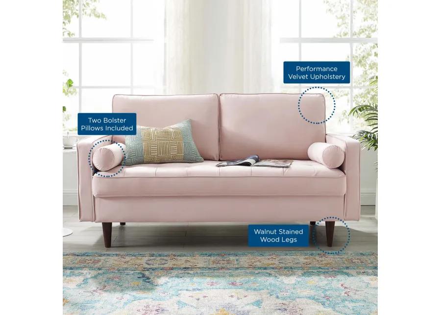 Valour Performance Velvet Loveseat