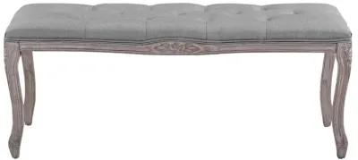 Regal Vintage French Upholstered Fabric Bench