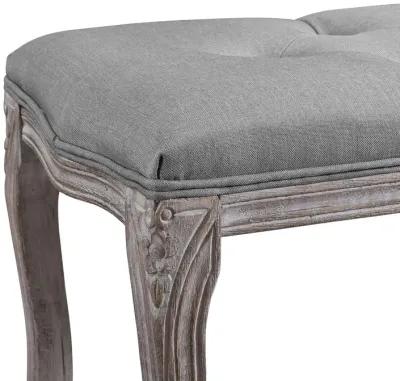 Regal Vintage French Upholstered Fabric Bench