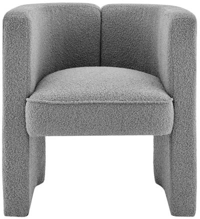 Ariela Fabric Accent Arm Chair, Boucle Gray 