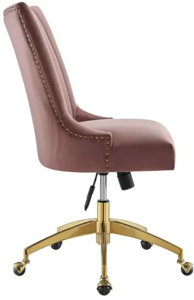 Empower Channel Tufted Performance Velvet Office Chair