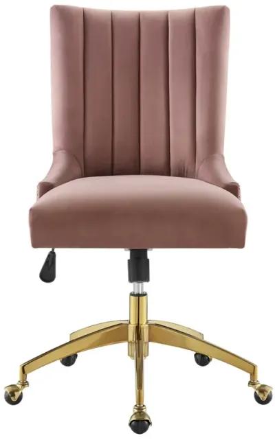 Empower Channel Tufted Performance Velvet Office Chair