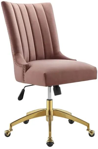 Empower Channel Tufted Performance Velvet Office Chair