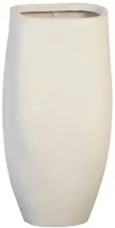 claire planter, large, white