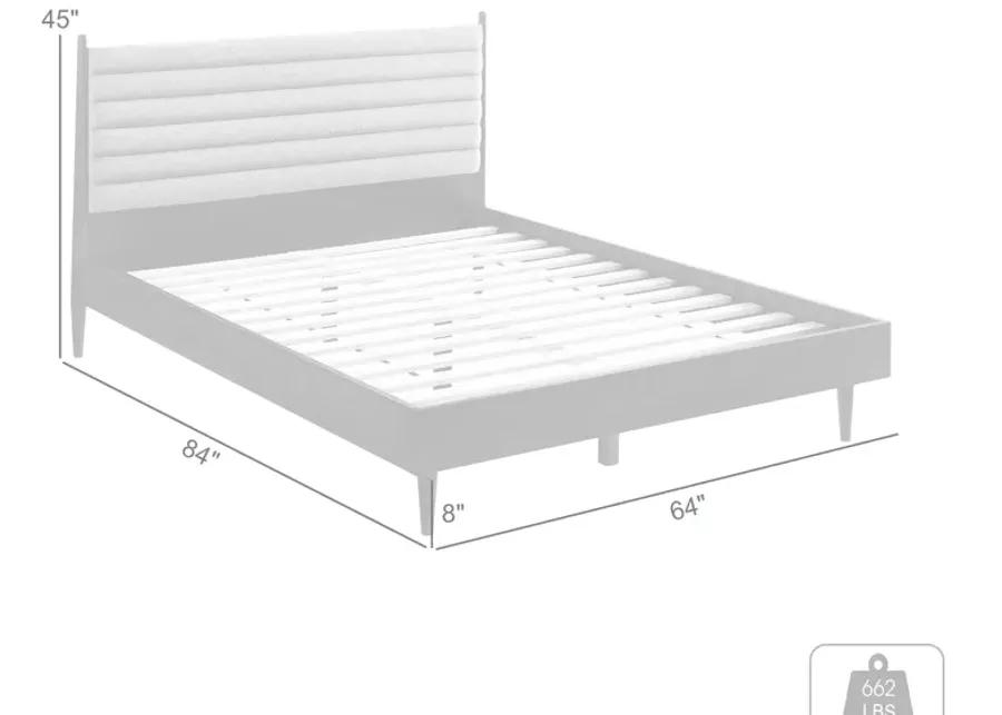 Artemio Queen Platform Wood Bed Frame in Black Finish