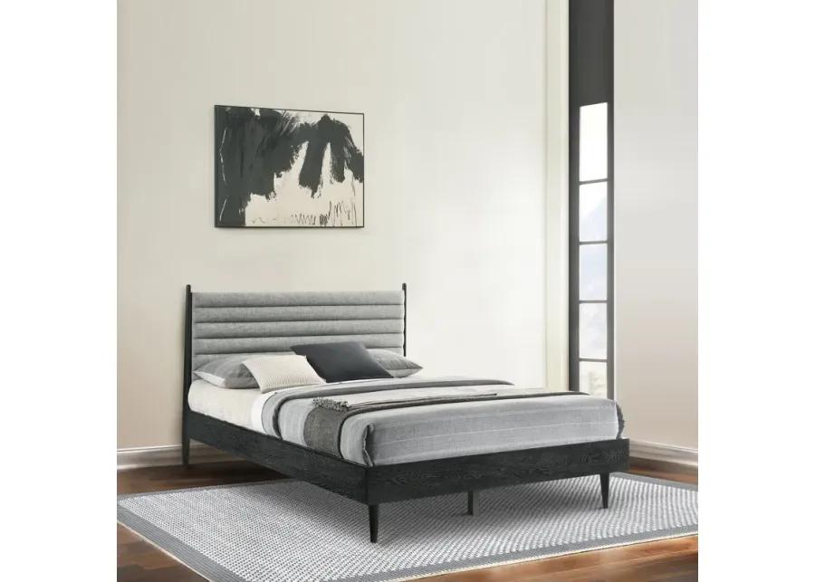 Artemio Queen Platform Wood Bed Frame in Black Finish