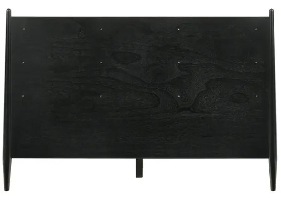 Artemio Queen Platform Wood Bed Frame in Black Finish