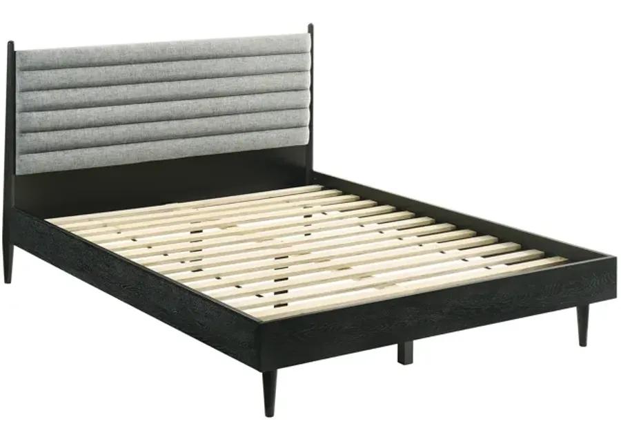 Artemio Queen Platform Wood Bed Frame in Black Finish