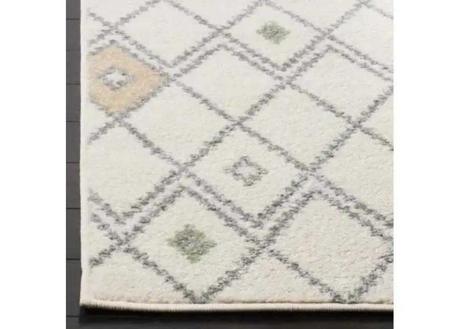 Adirondack Contemporary Ivory / Multi 5'-1" X 7'-6" Powerloomed Rug