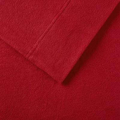 True North by Sleep Philosophy Micro Fleece Red Sheet Set