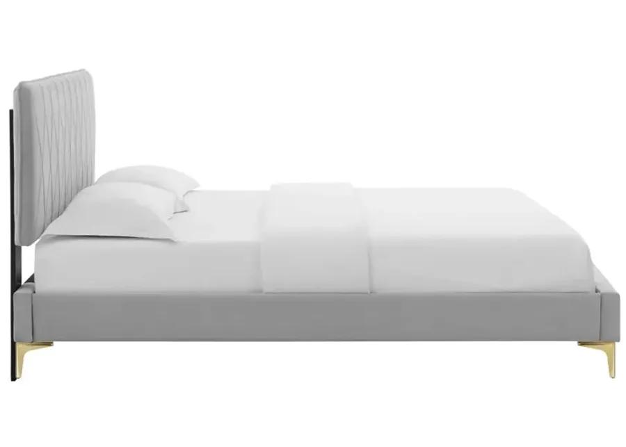 Phillipa Performance Velvet King Platform Bed