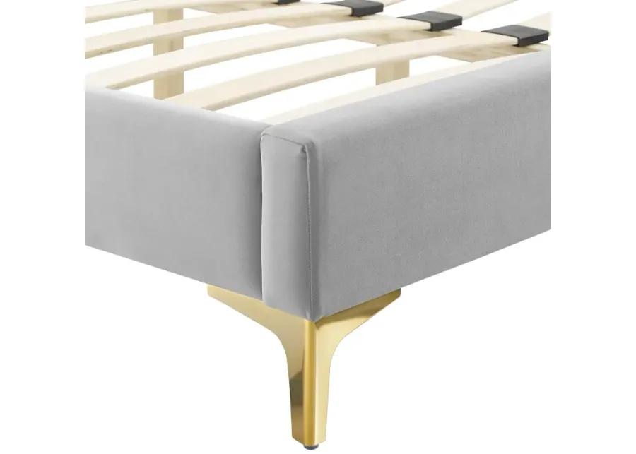 Phillipa Performance Velvet King Platform Bed