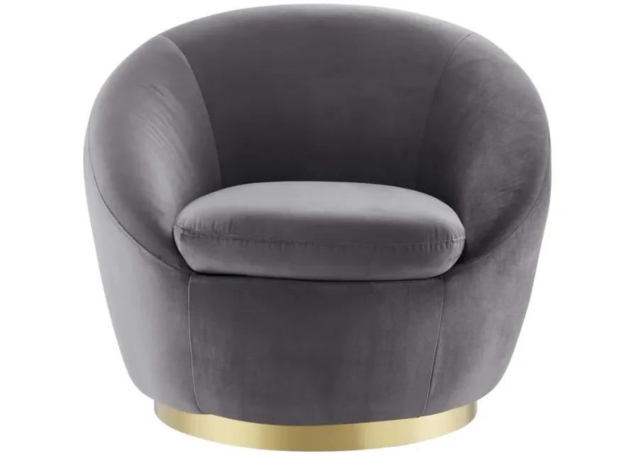 Buttercup Performance Velvet Performance Velvet Swivel Chair