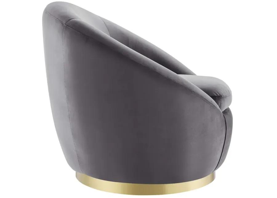 Buttercup Performance Velvet Performance Velvet Swivel Chair