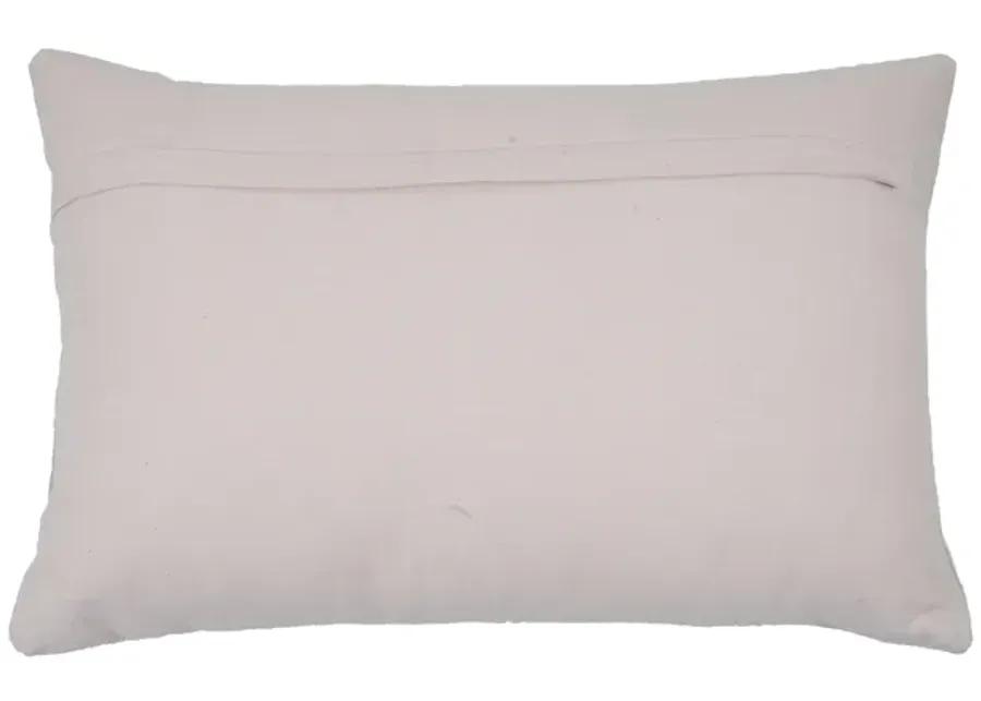 Destiny White Woven Cushion