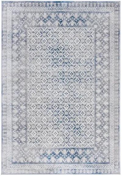 Brentwood 899 Ivory / Light Grey 4' X 6' Small Rectangle Powerloomed Rug