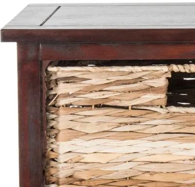 KEENAN 6 WICKER BASKET STORAGE CHEST