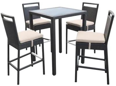 Tropez Outdoor 5-piece Bar Set 