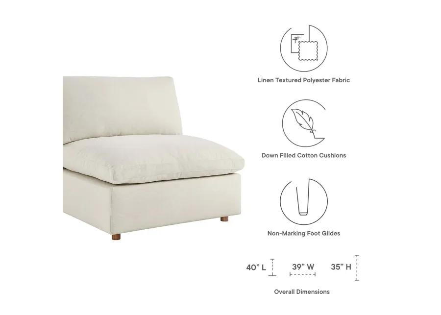 Commix Down Filled Overstuffed 4-Piece Modular Sofa