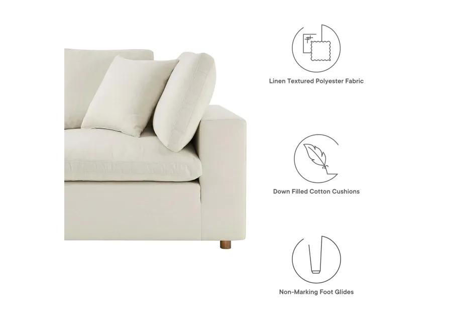 Commix Down Filled Overstuffed 4-Piece Modular Sofa