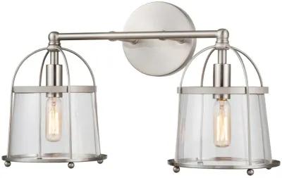 Merrick 17" Wide 2-Light Vanity Light - Satin Nickel