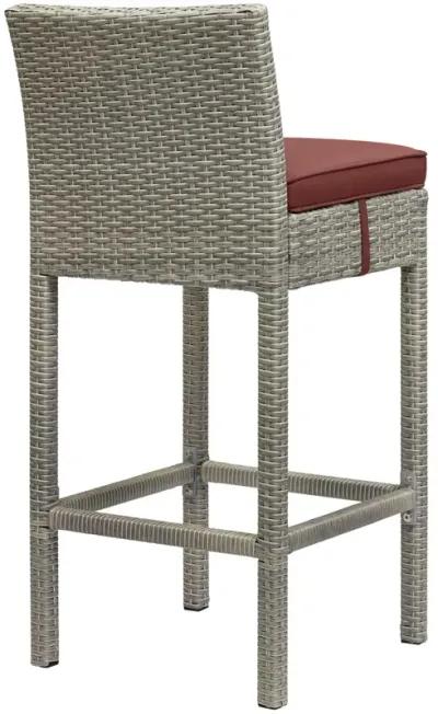 Conduit Bar Stool Outdoor Patio Wicker Rattan Set of 2