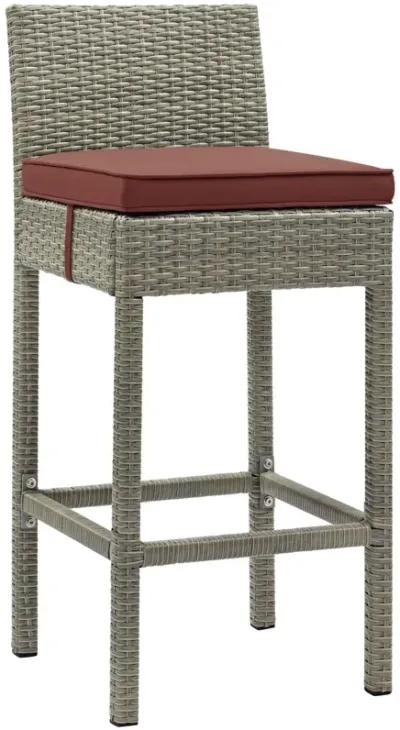 Conduit Bar Stool Outdoor Patio Wicker Rattan Set of 2